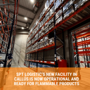 📢 SPT Logistic’s new facility in Callús is now operational and ready for flammable products! 🚛🏗️